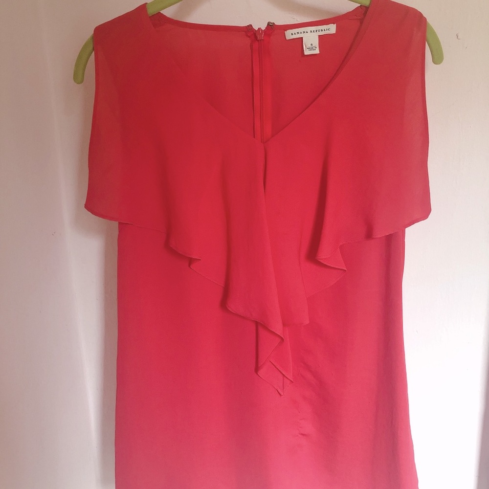 Silk v-neck blouse